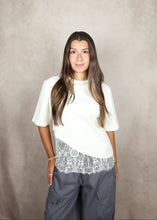 Load image into Gallery viewer, Lace Trim Tee