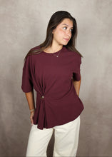 Load image into Gallery viewer, Gold Detail Cinch Tee