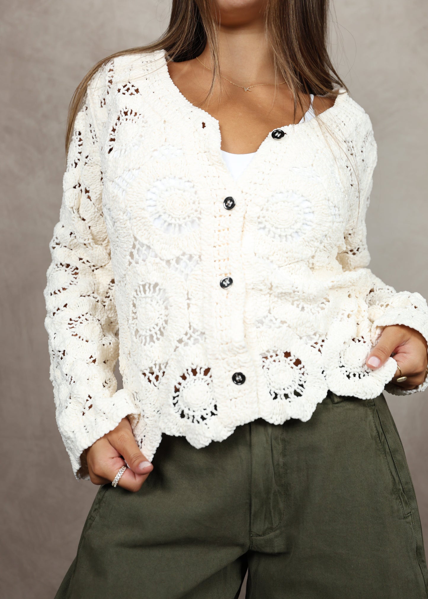 Eloise Crochet Cardigan