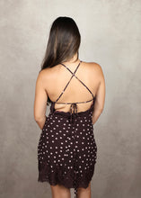 Load image into Gallery viewer, Polka Dot Lace Trim Slip Mini Dress