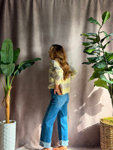 Load image into Gallery viewer, FLYING MONKEY High Rise Cuffed Slim Wide Jean