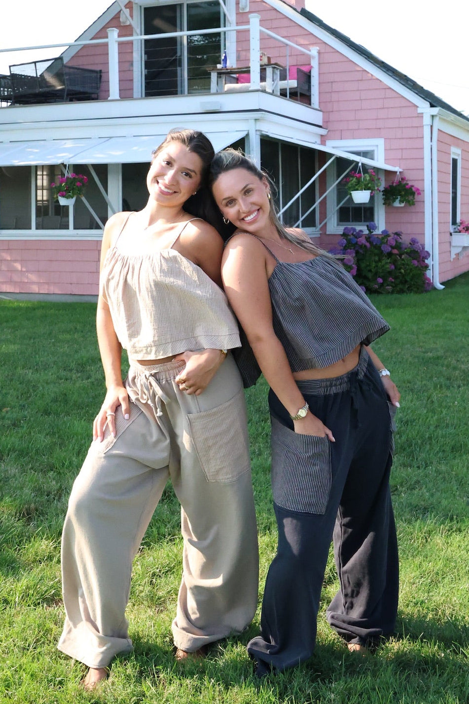 Easygoing Striped Pocket Pants