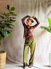 Load image into Gallery viewer, Hazel Willow Mesh Button-Up Top