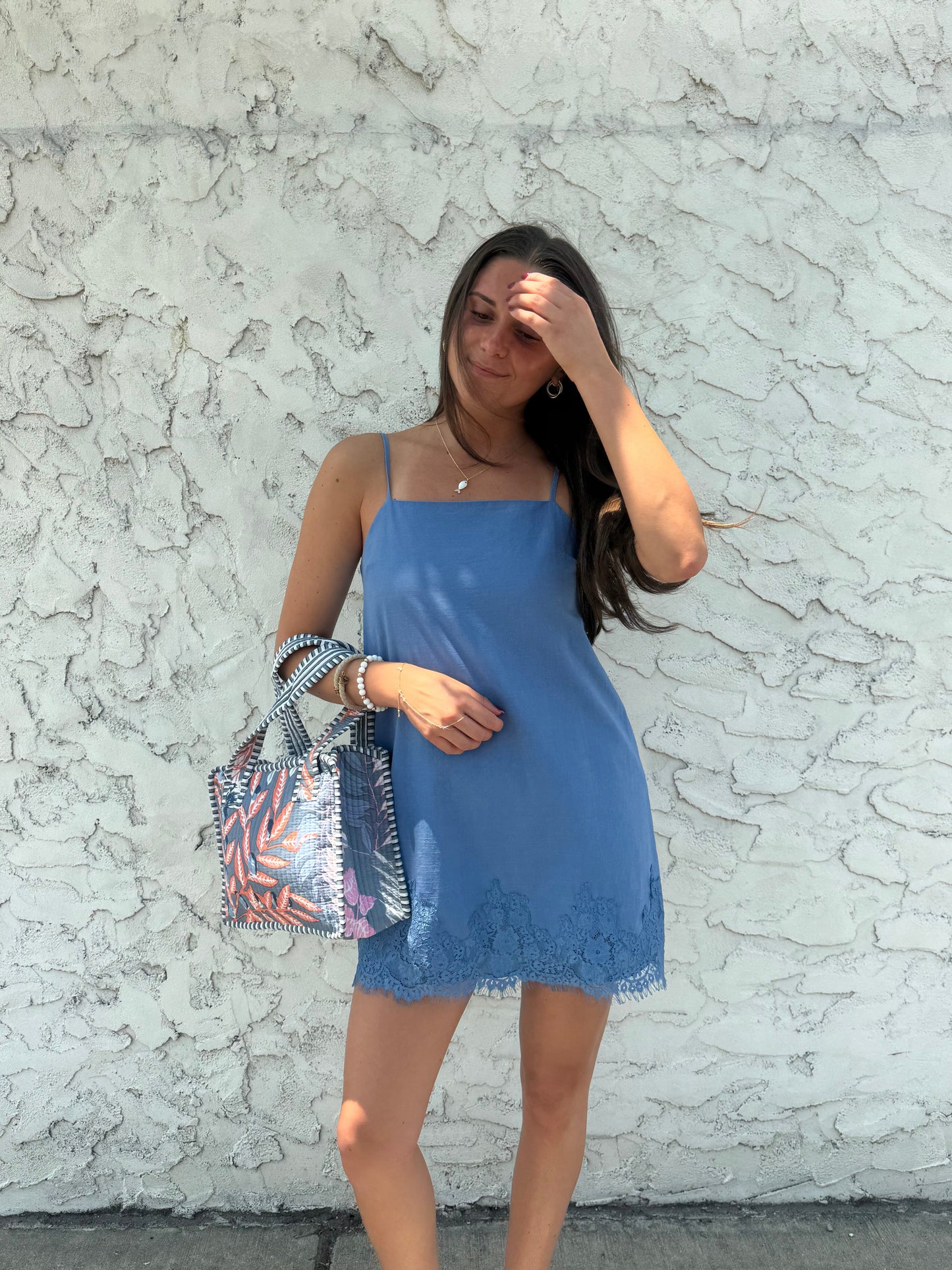 Mimosa Lace Mini Dress