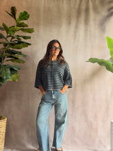 Load image into Gallery viewer, Sunday Stripe Sweater Tee