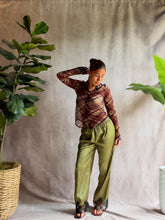 Load image into Gallery viewer, Hazel Willow Mesh Button-Up Top