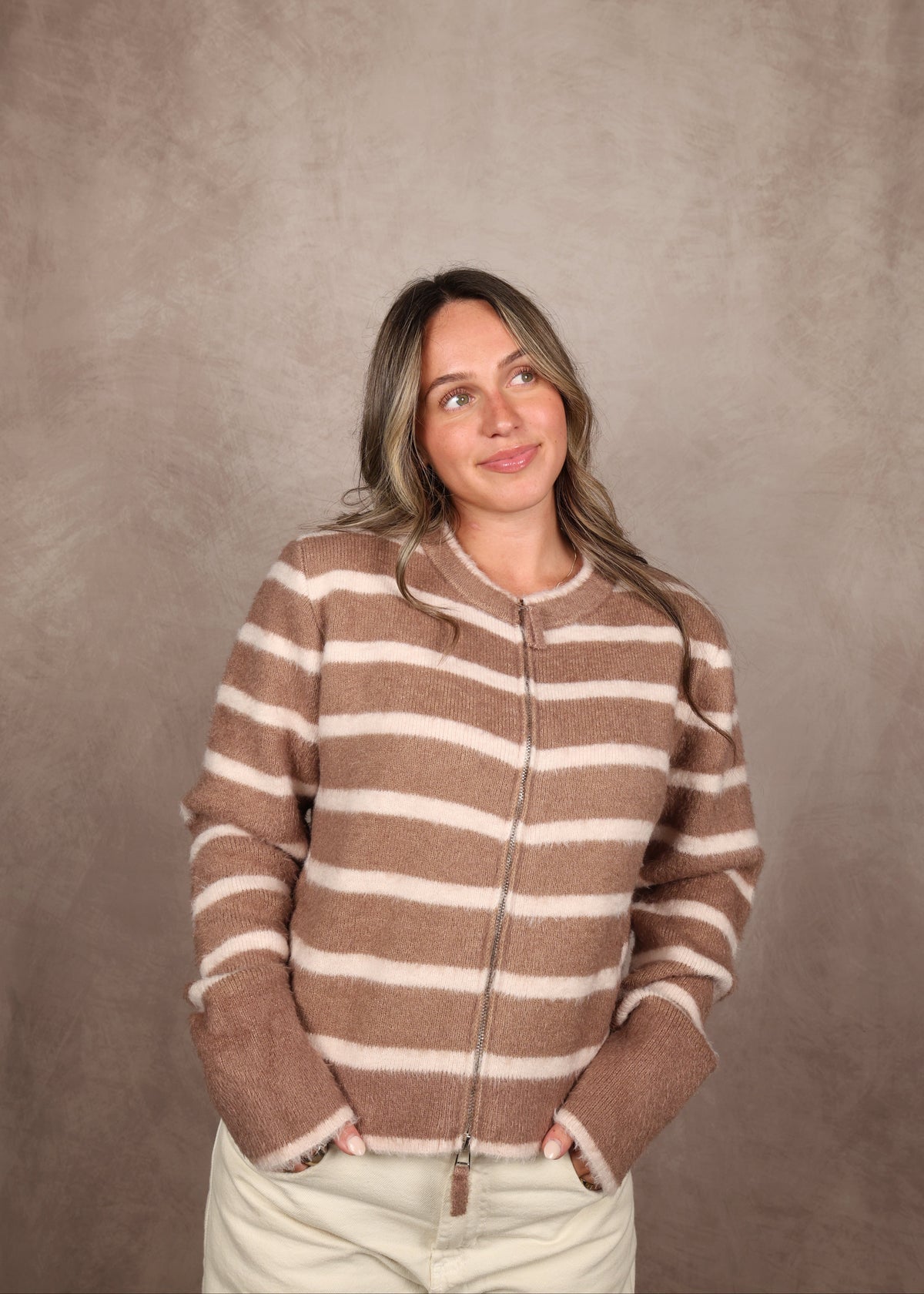 Avery Double-Zip Cardigan