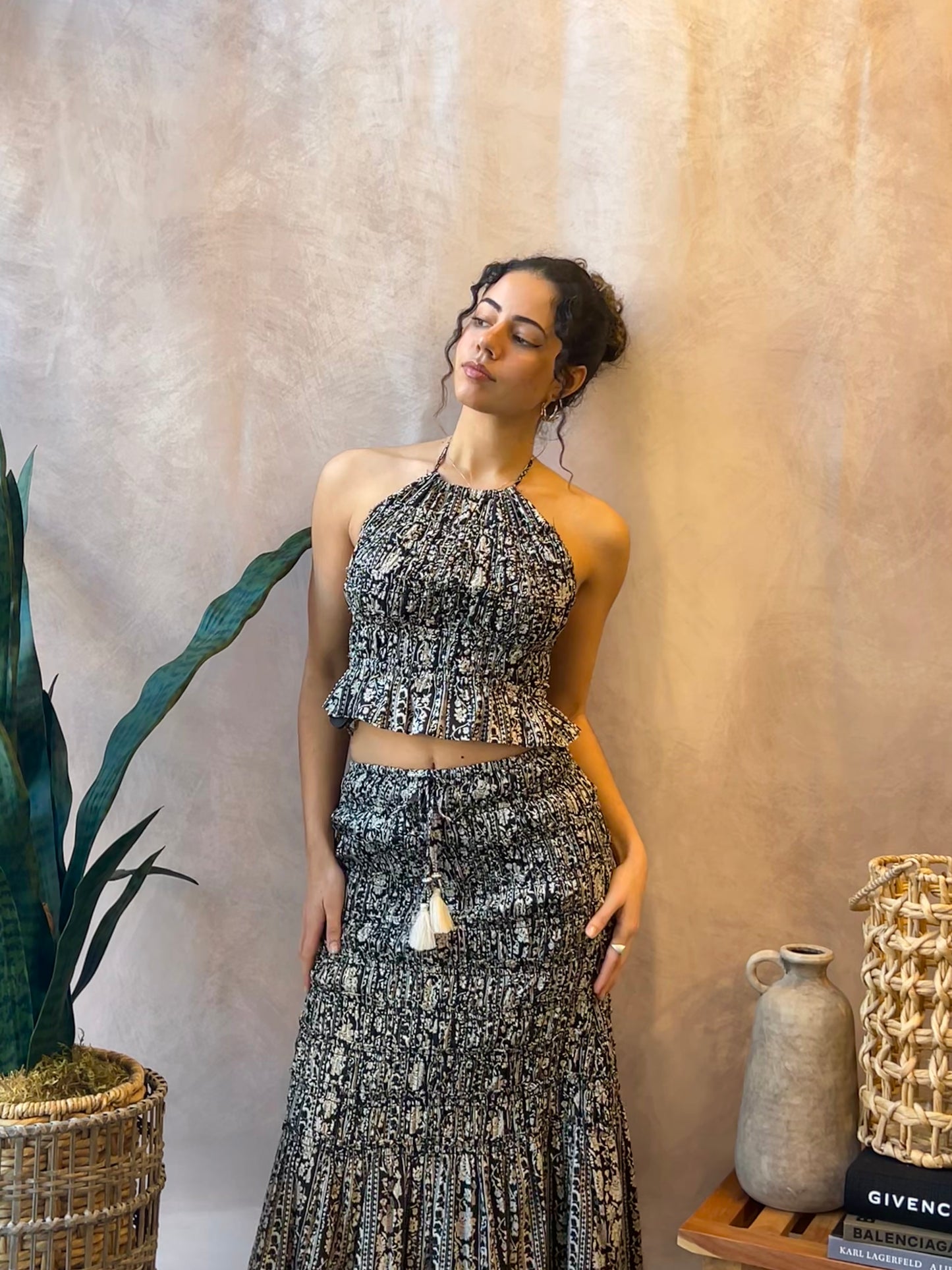 Ivory Ember Maxi Skirt