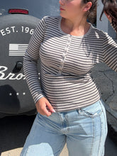 Load image into Gallery viewer, ZSUPPLY Stella Striped Henley