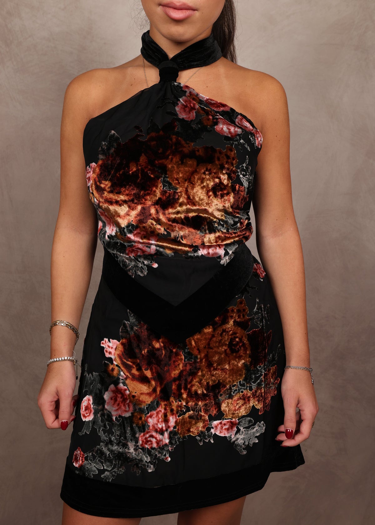 Flora Velvet Dress