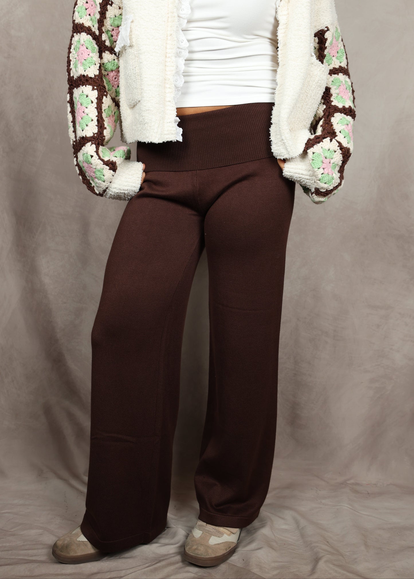 Mocha Foldover Pants