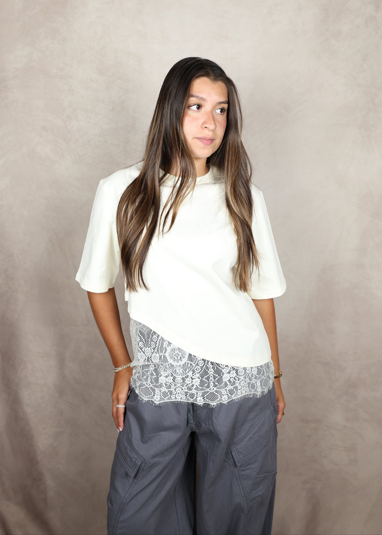 Lace Trim Tee