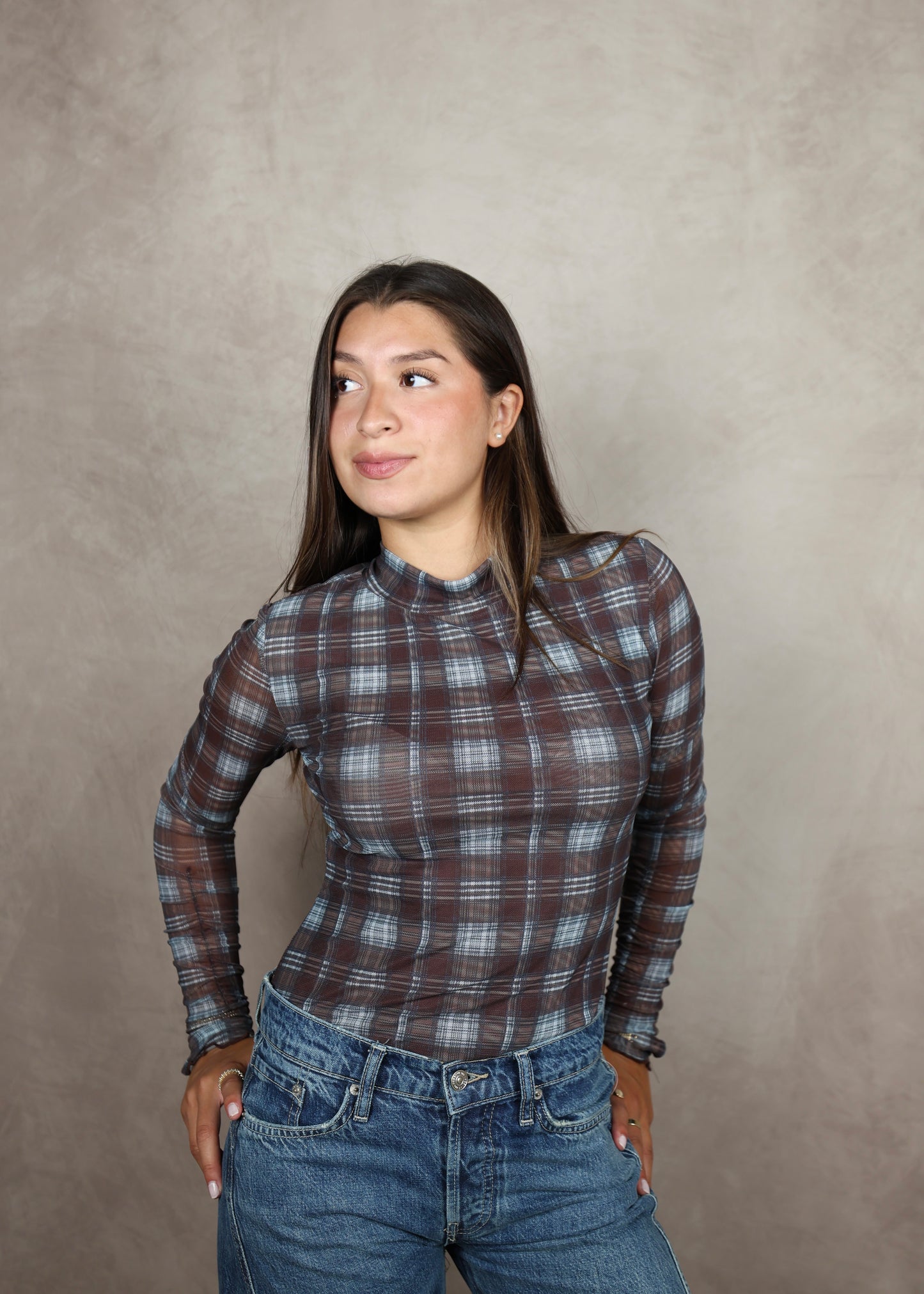 After Hours Plaid Top
