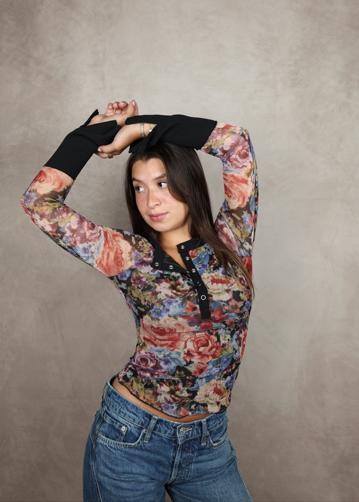 Wildflower Mesh Top