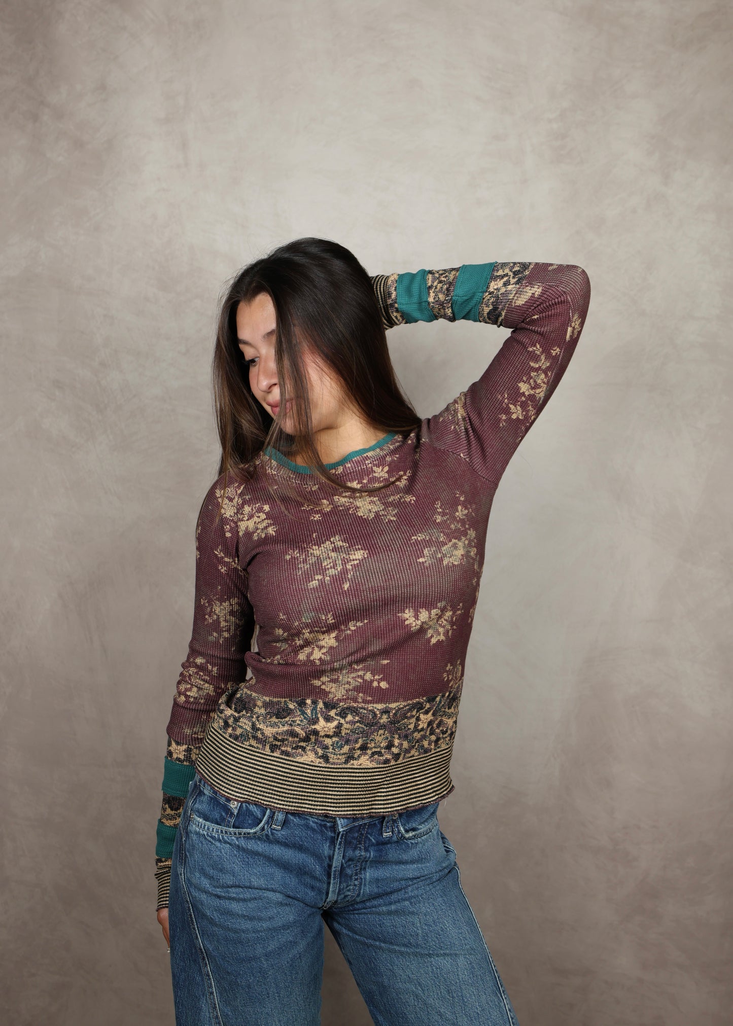 FREE PEOPLE Easy Does It Printed Top