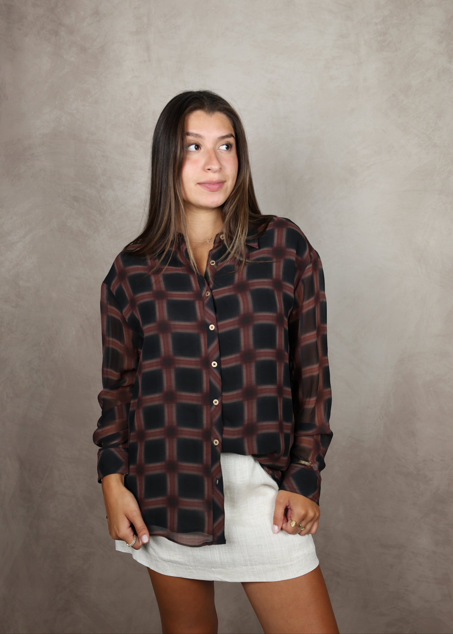 Marlow Plaid Blouse