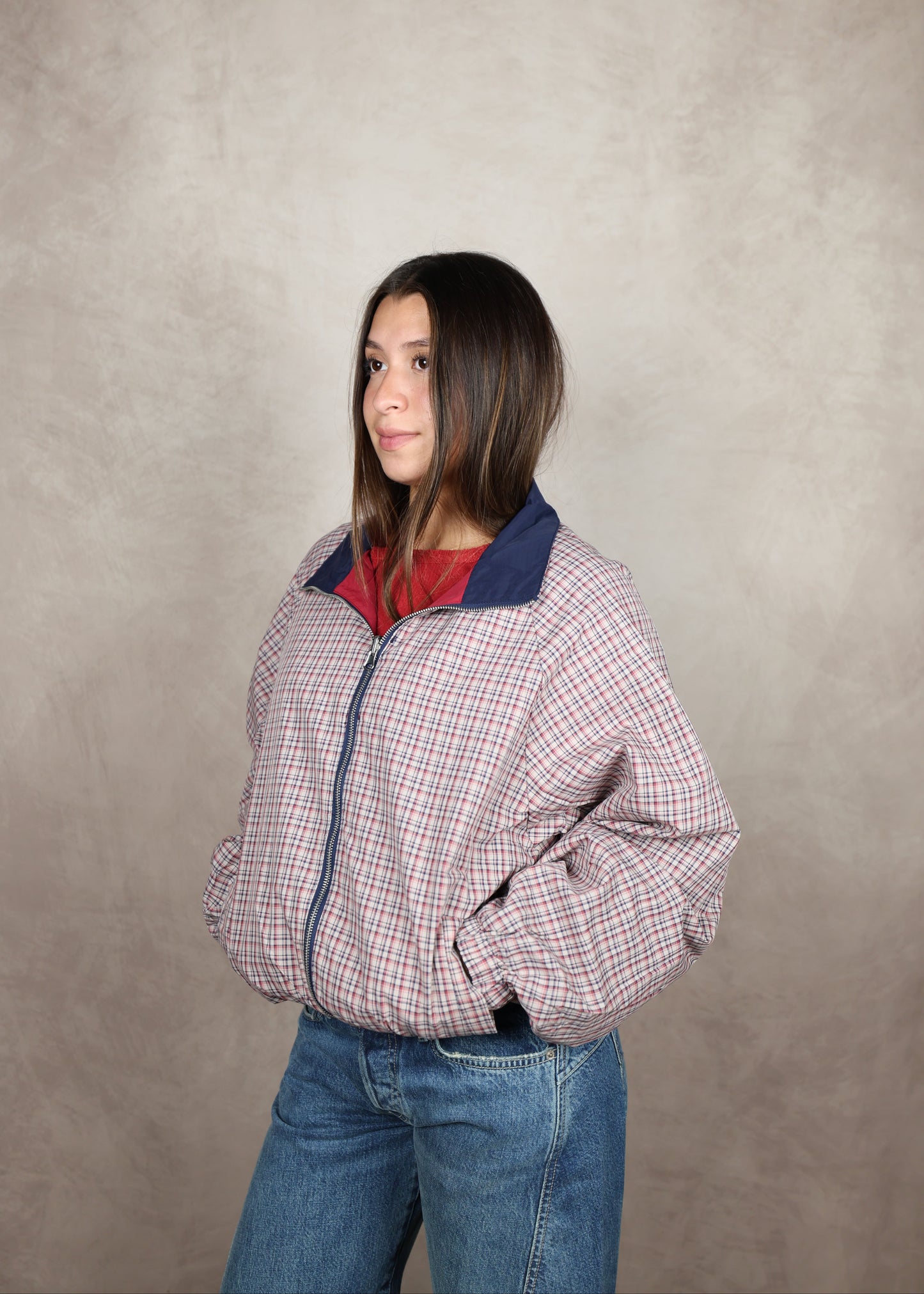 Reversable Plaid Jacket