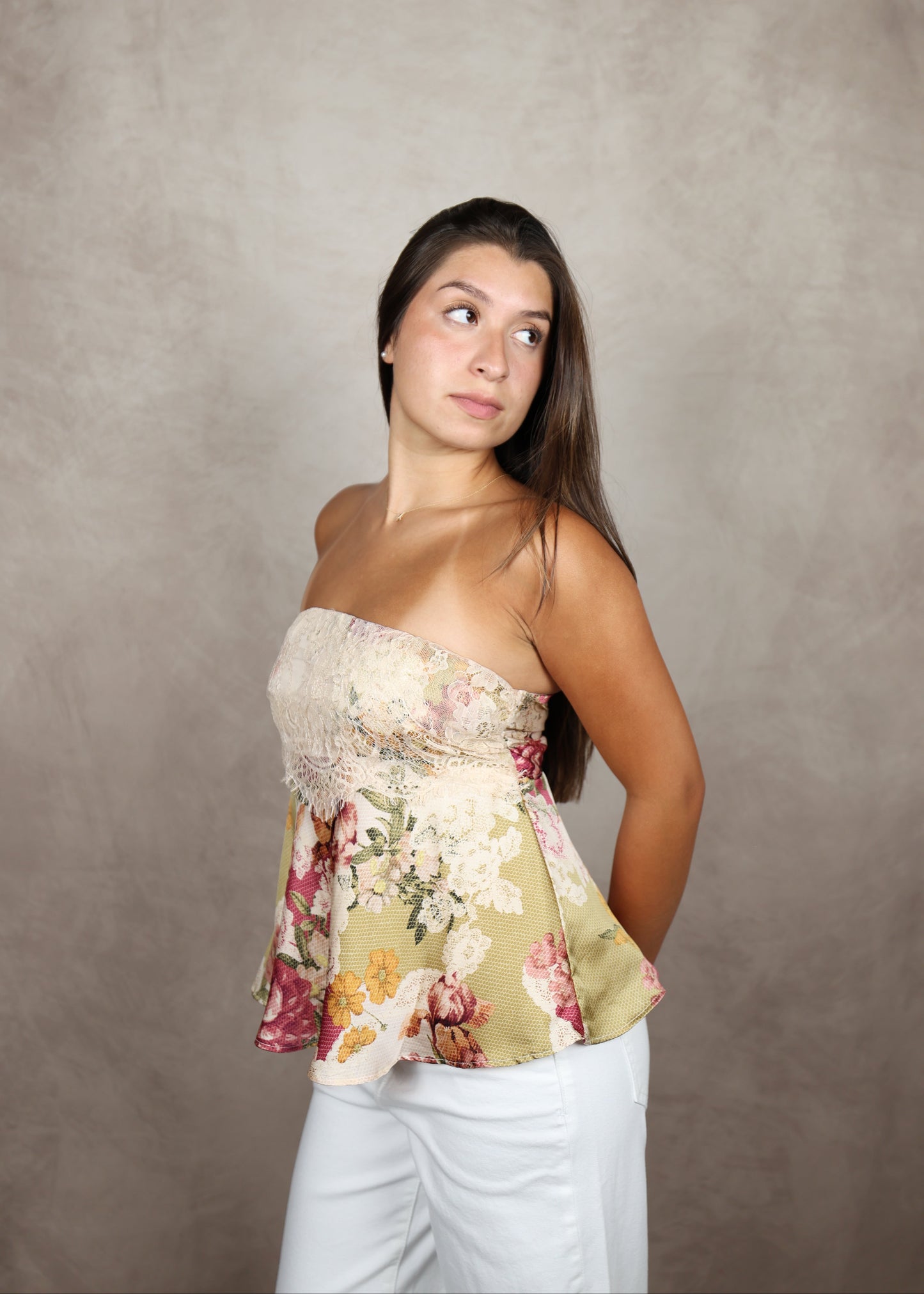 Garden Party Strapless Top