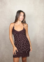 Load image into Gallery viewer, Polka Dot Lace Trim Slip Mini Dress
