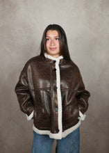 Load image into Gallery viewer, Vintage Faux Leather Jacket

