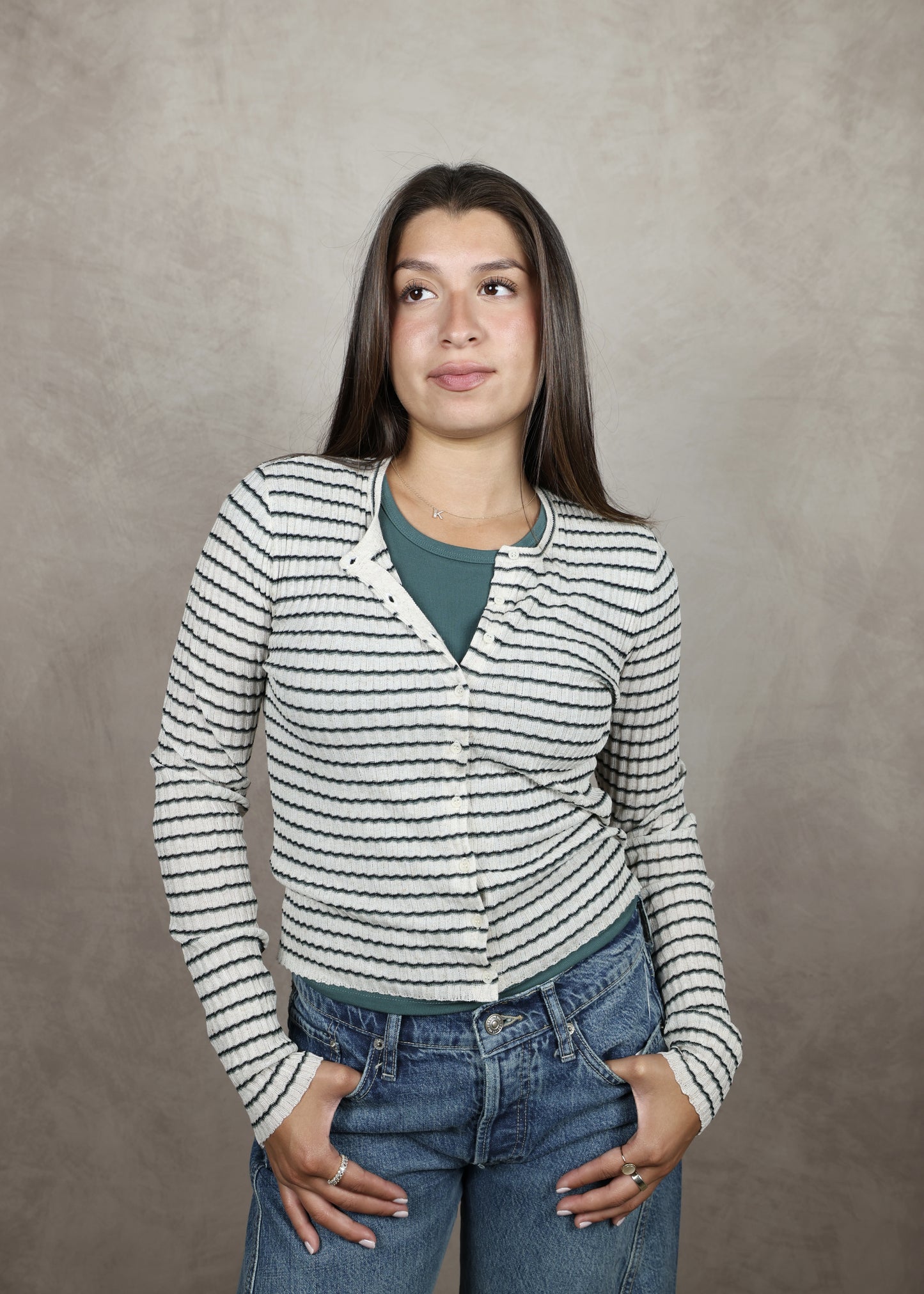 ROSANNA STRIPE SWEATER TOP