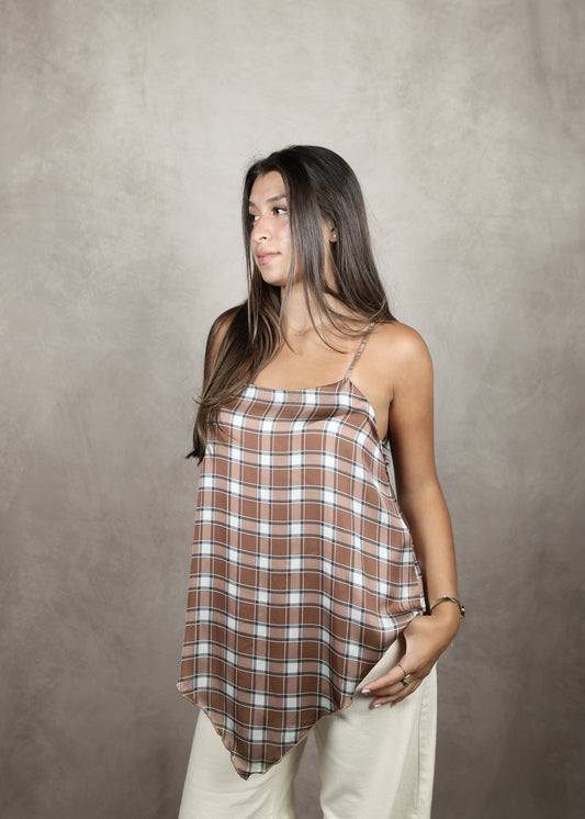 Free Spirit Plaid Top