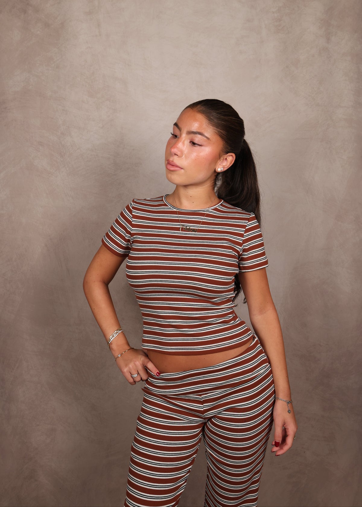 Esther Striped Crop Top