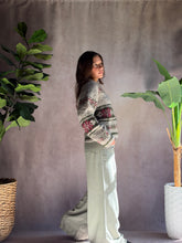 Load image into Gallery viewer, Fair Isle Zipper Cardigan
