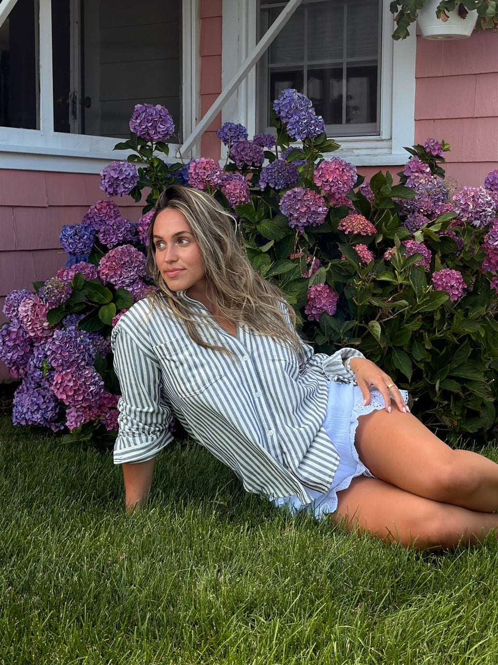 ZSUPPLY Reese Button Up Stripe Top