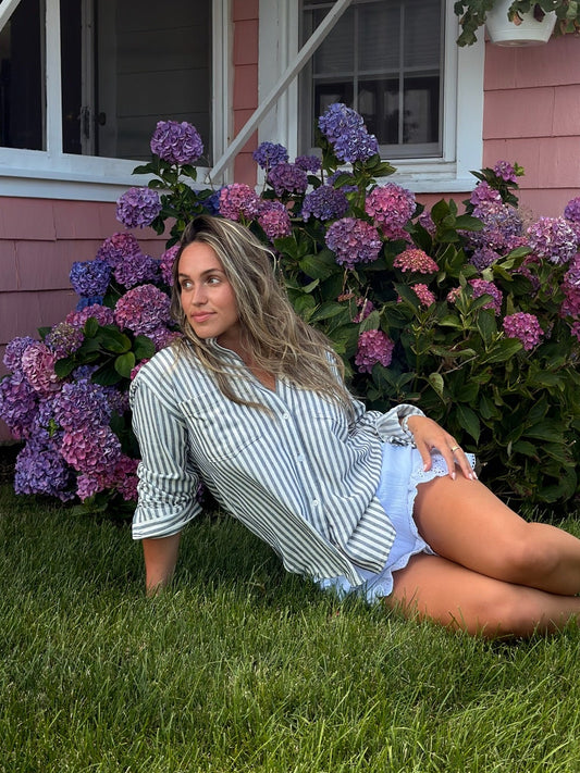 ZSUPPLY Reese Button Up Stripe Top