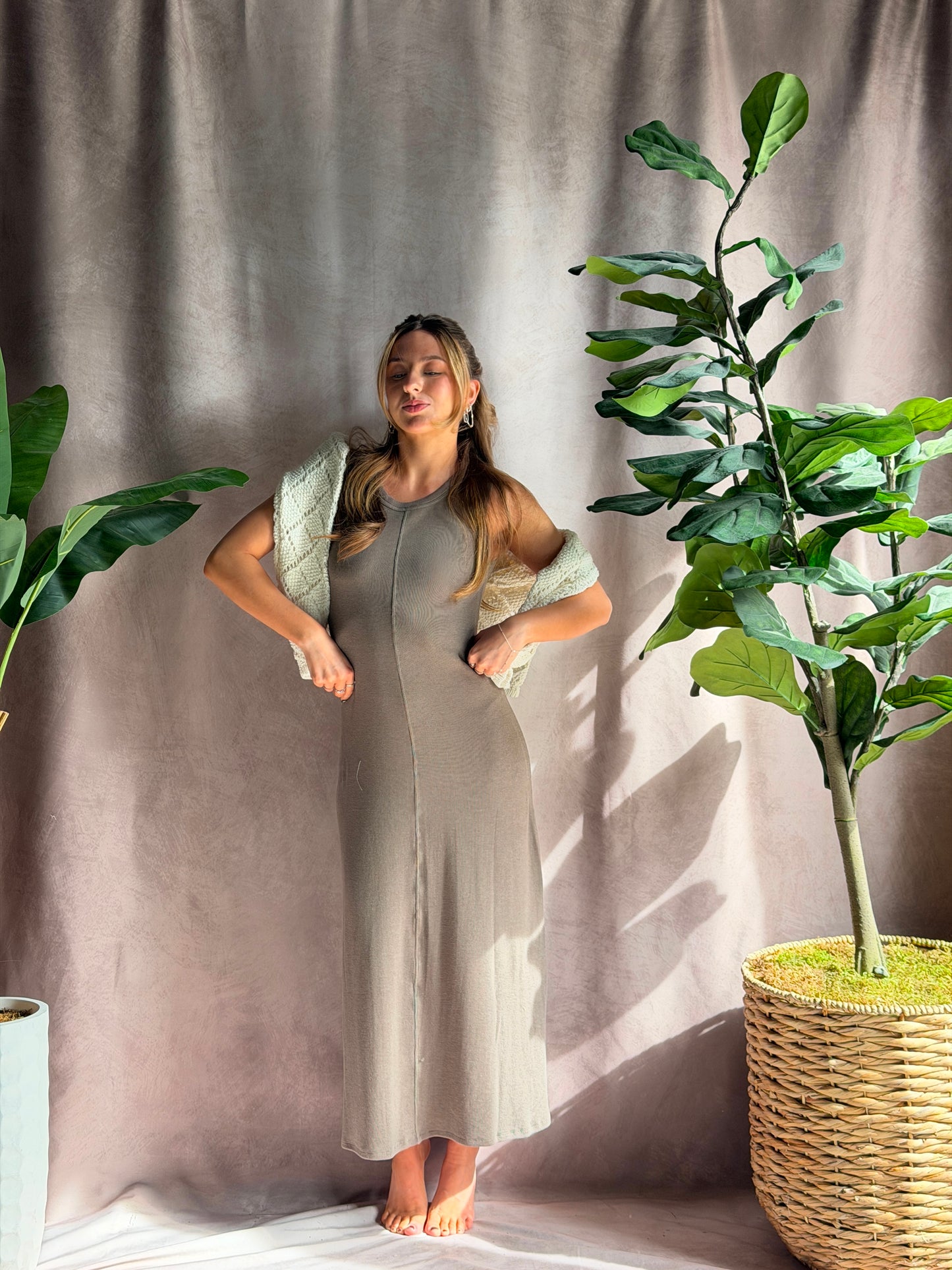 ZSUPPLY Linden Rib Maxi Dress