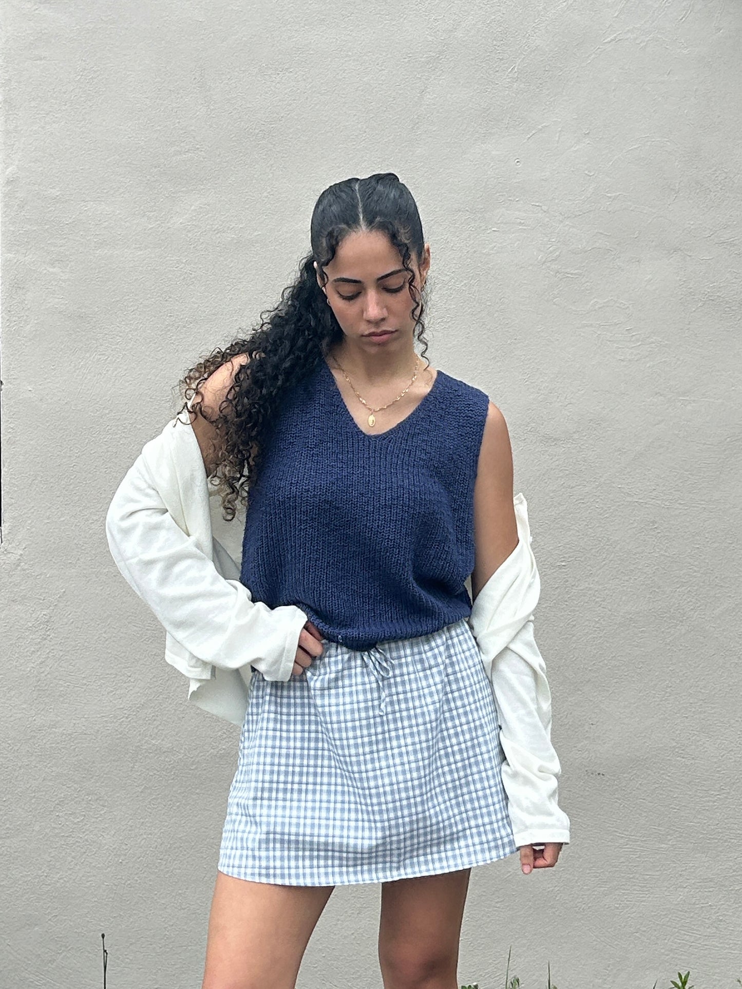 Daybreak Check Skirt