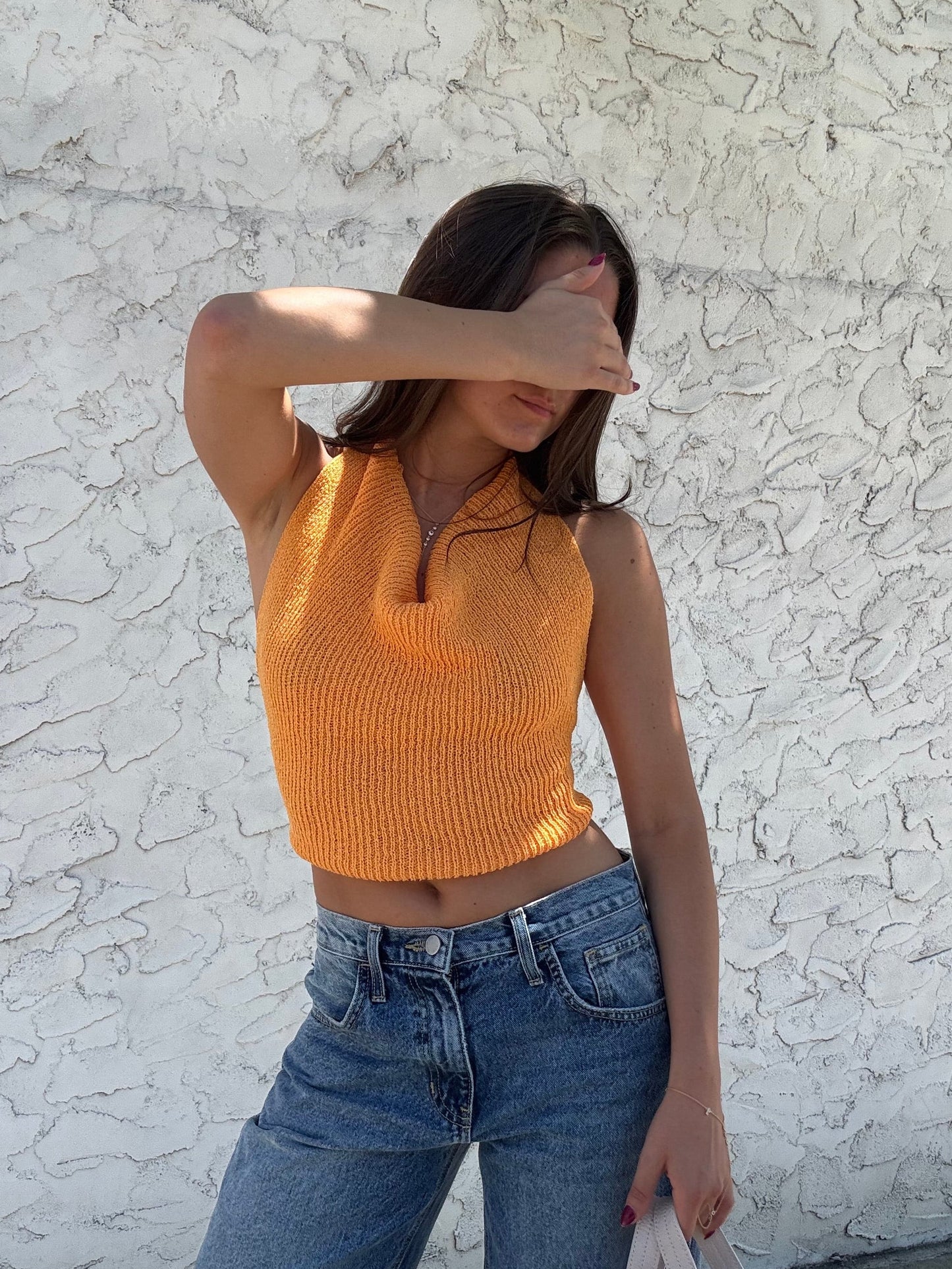 Sweet Escape Cowl Halter Top
