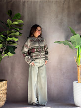 Load image into Gallery viewer, Fair Isle Zipper Cardigan
