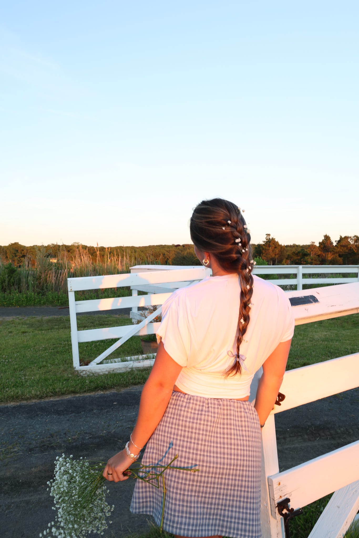 Daybreak Check Skirt