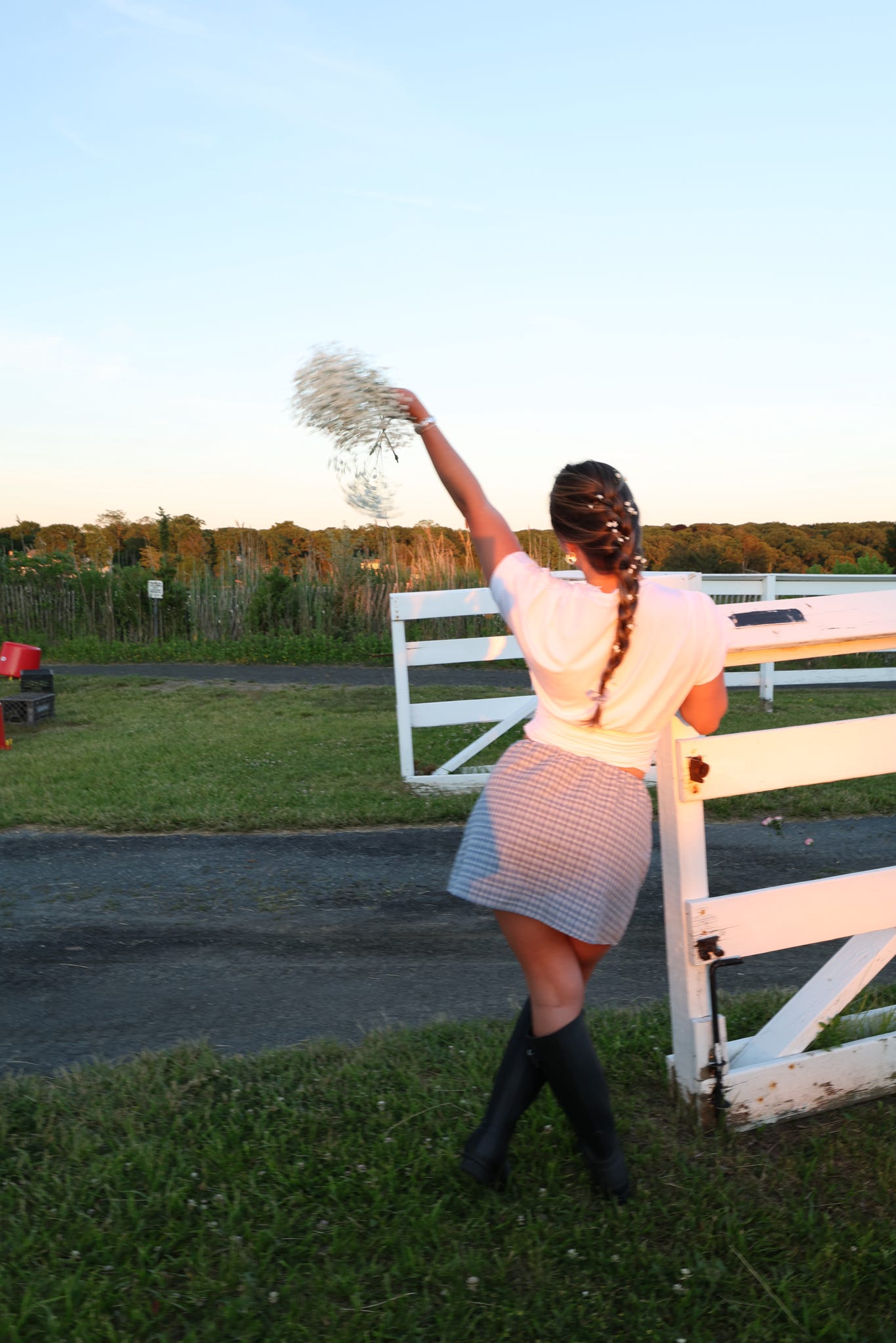 Daybreak Check Skirt