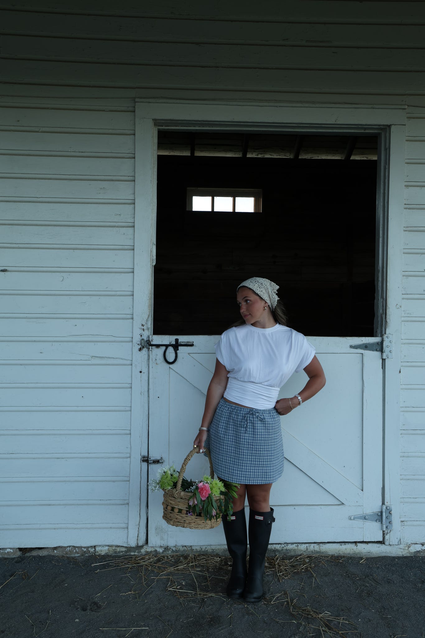 Daybreak Check Skirt