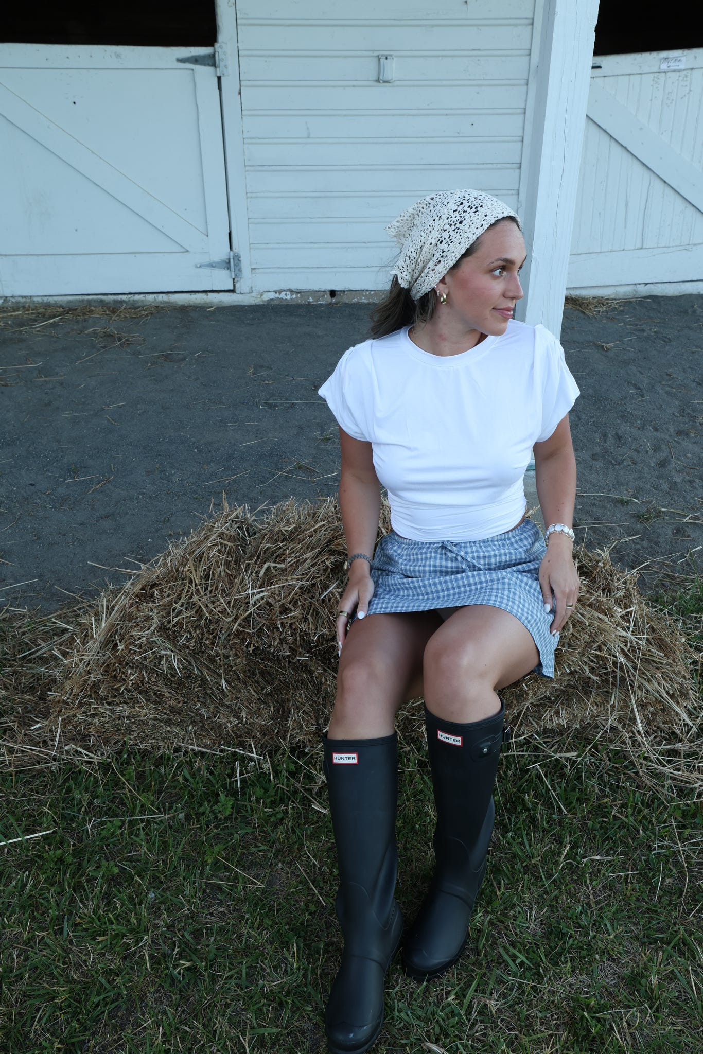 Daybreak Check Skirt