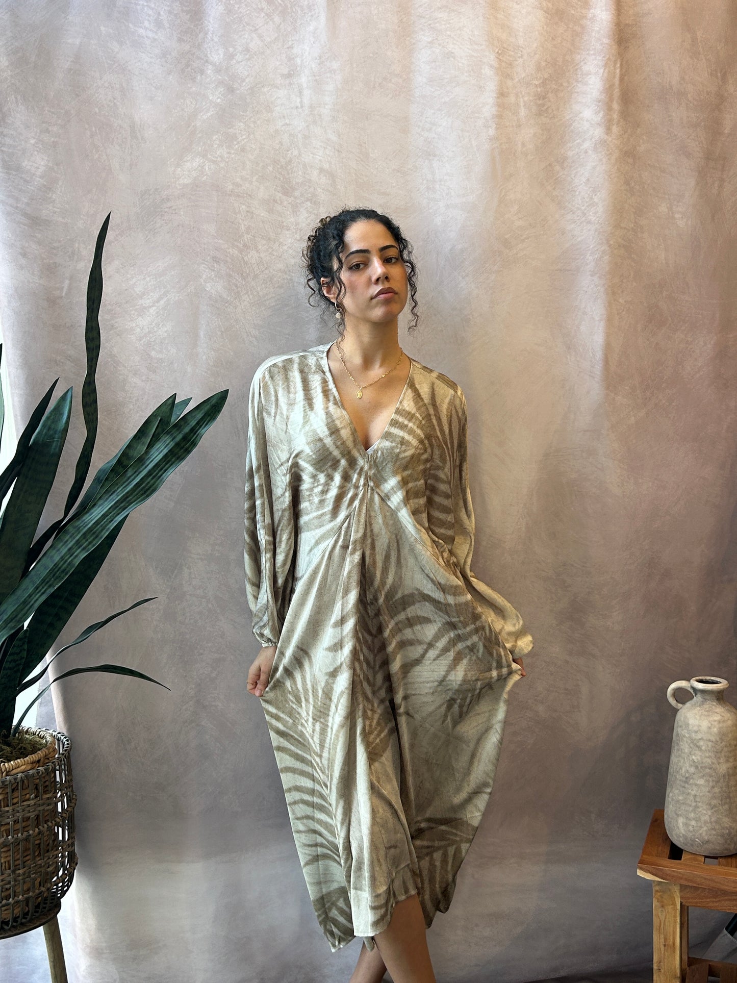 Palm Soleil Kaftan Dress