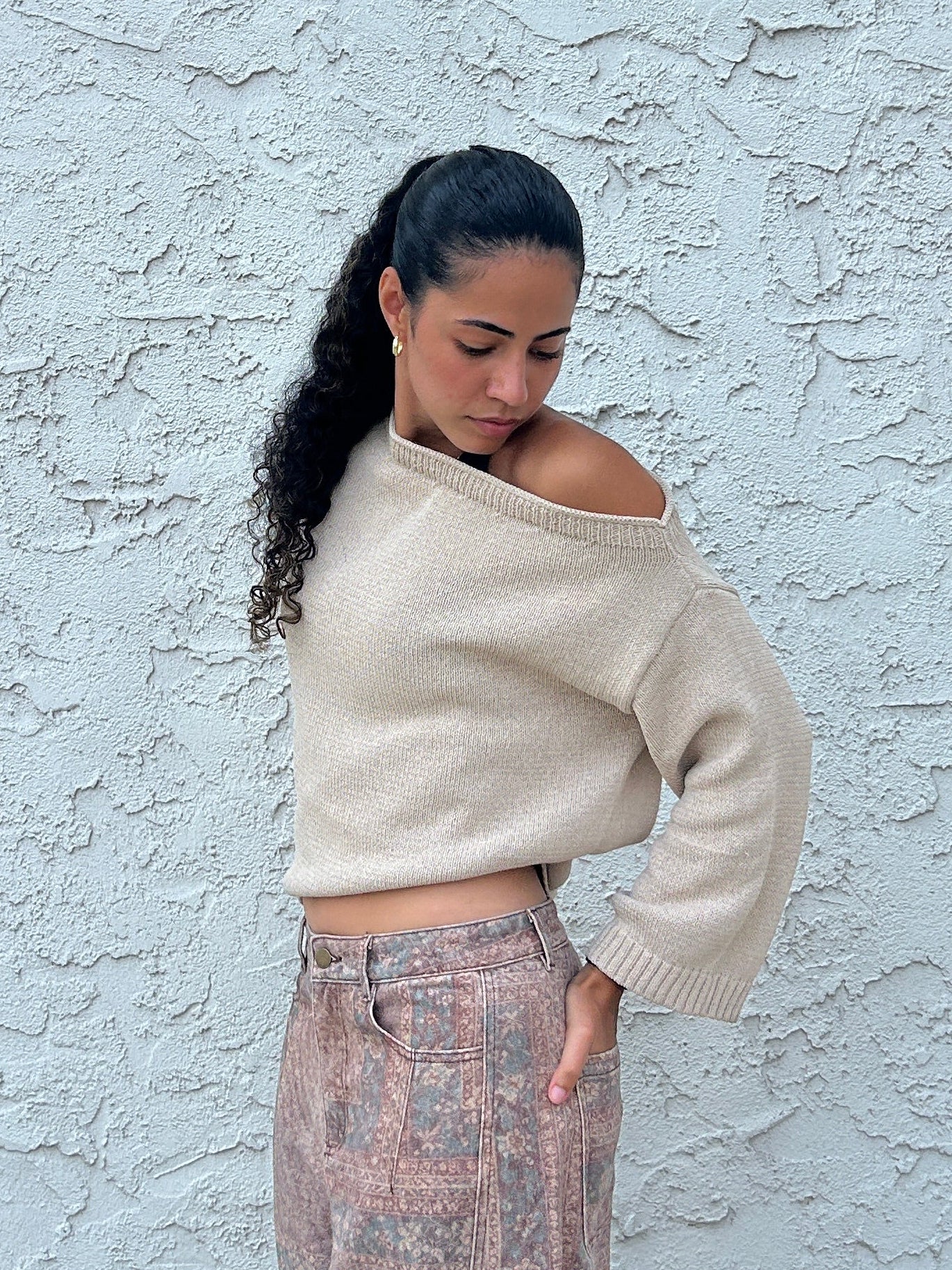 Stay Awhile Knit Sweater