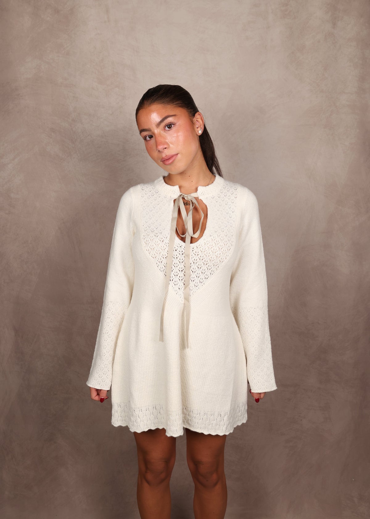 FREE PEOPLE Bali Old Flame Sweater Mini Dress