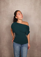 Load image into Gallery viewer, Carina Draped One Shoulder Top
