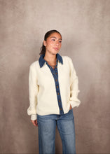 Load image into Gallery viewer, Denim Contrast Cardigan
