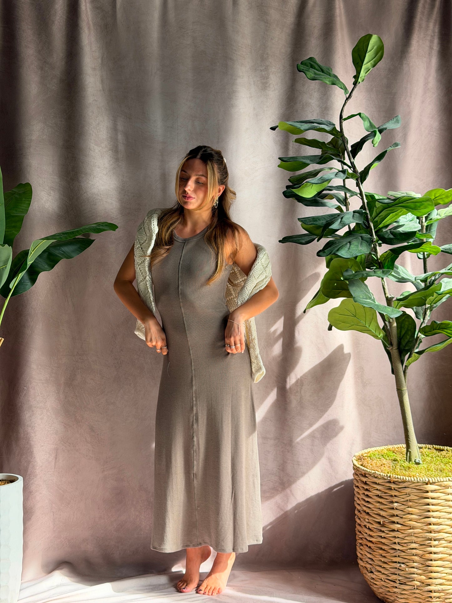 ZSUPPLY Linden Rib Maxi Dress