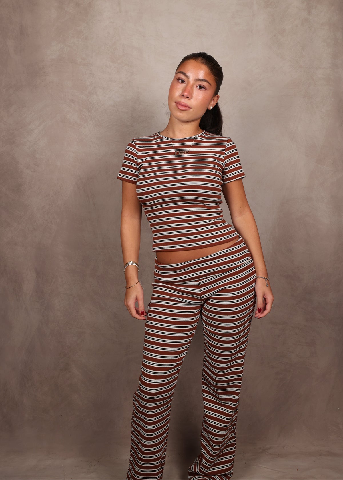 Esther Striped Crop Top