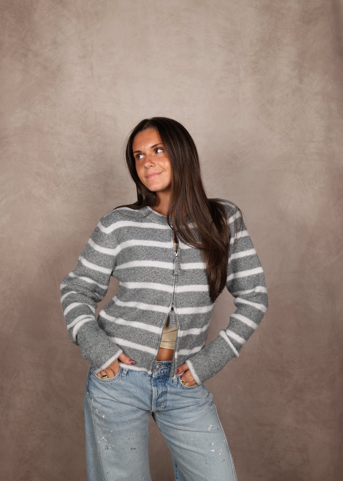 Avery Double-Zip Cardigan