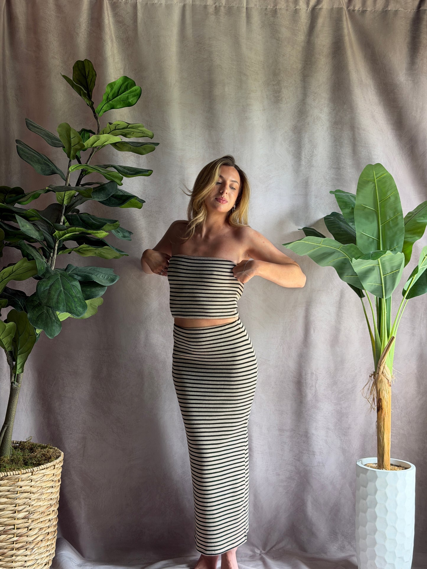 ZSUPPLY Caffari Stripe Tube Top