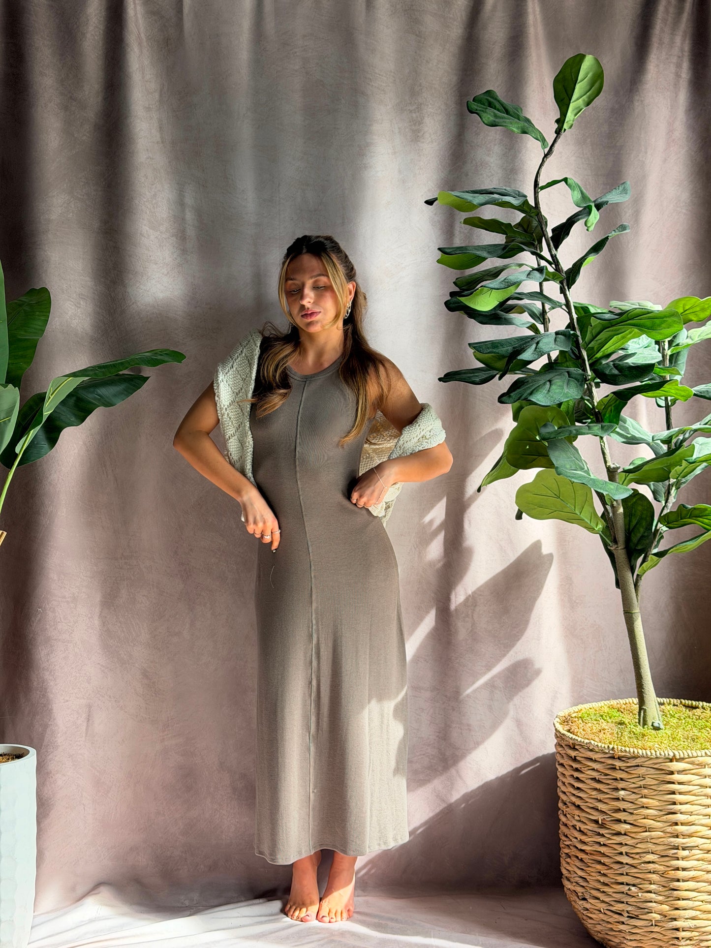 ZSUPPLY Linden Rib Maxi Dress