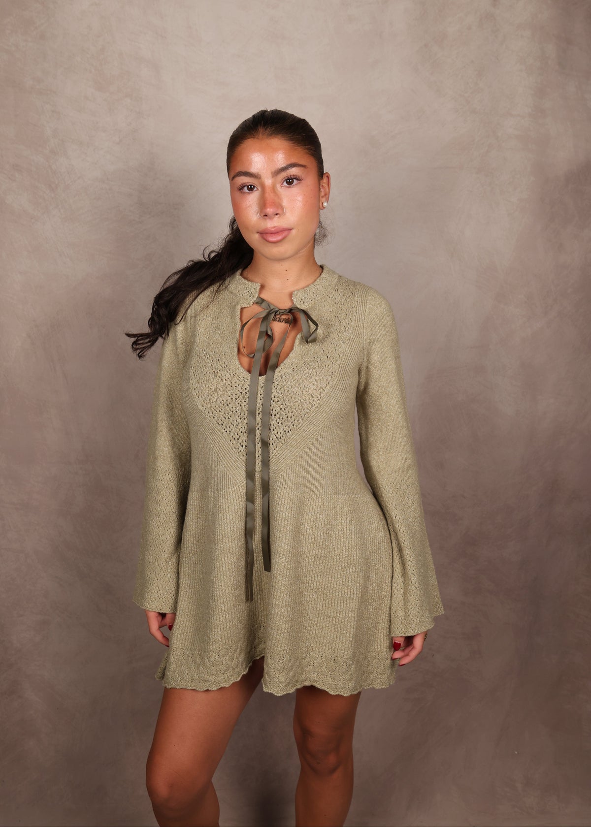 FREE PEOPLE Bali Old Flame Sweater Mini Dress
