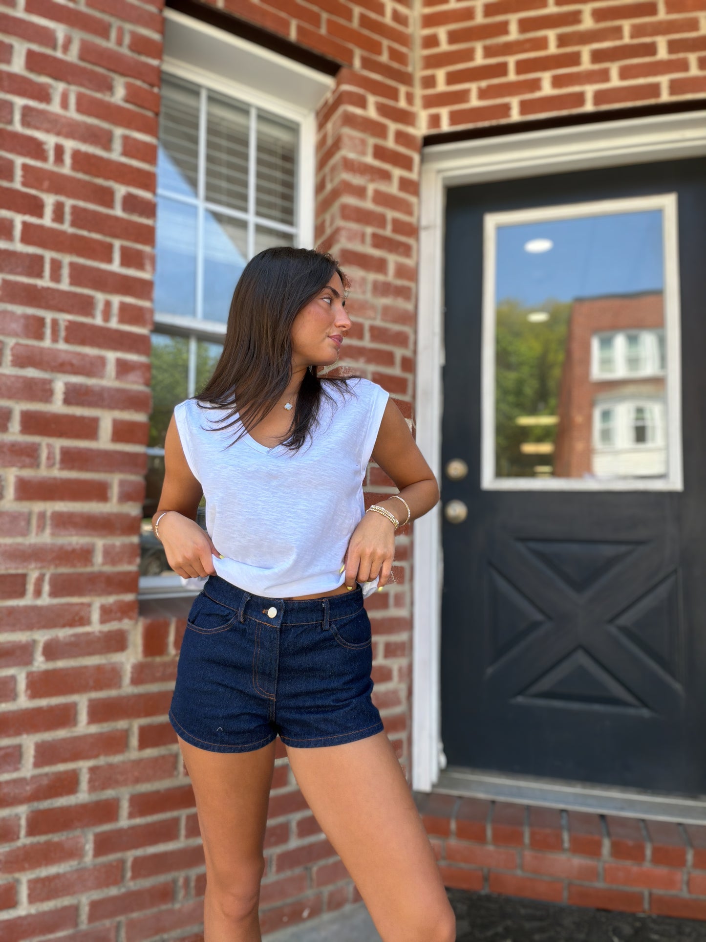 Double Take Denim Short